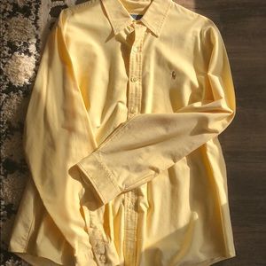 RALPH LAUREN XL Yellow Button Down